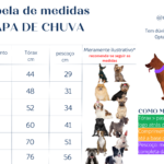 medida de capa de chuva pet