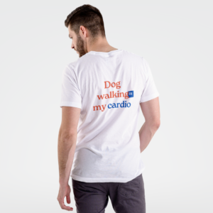 camiseta dog walking is my cardio camiseta de cachorro