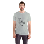 camiseta de pug jogo da velha