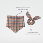 bandana de cachorro estampa burberry