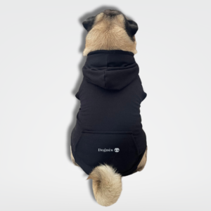 MOLETOM CANGURU CACHORRO PRETO